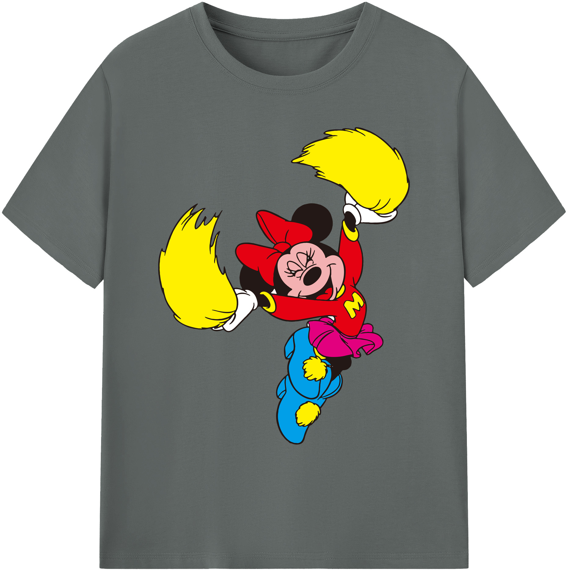 ミッキーマウス Mickey Mouse 綿100％ メンズ半袖Tシャツ｜肌触りやわらか＆通気性